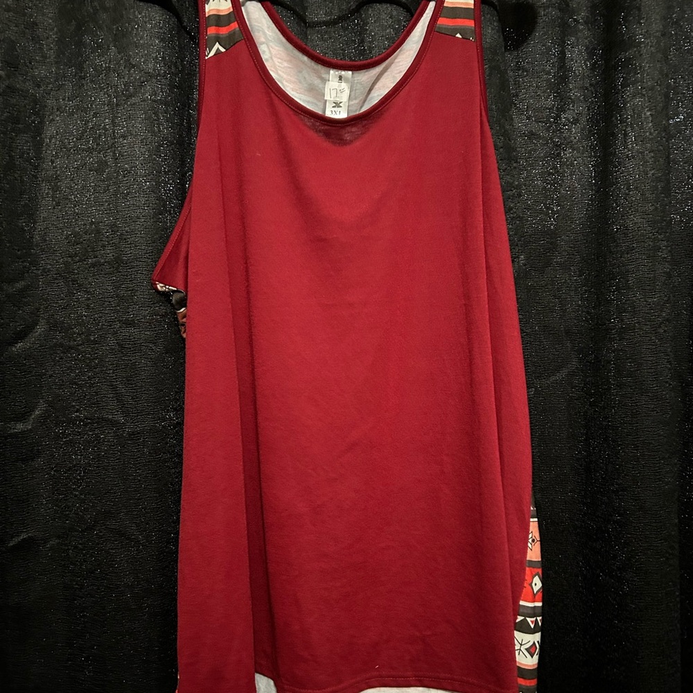 Aztec print tank top